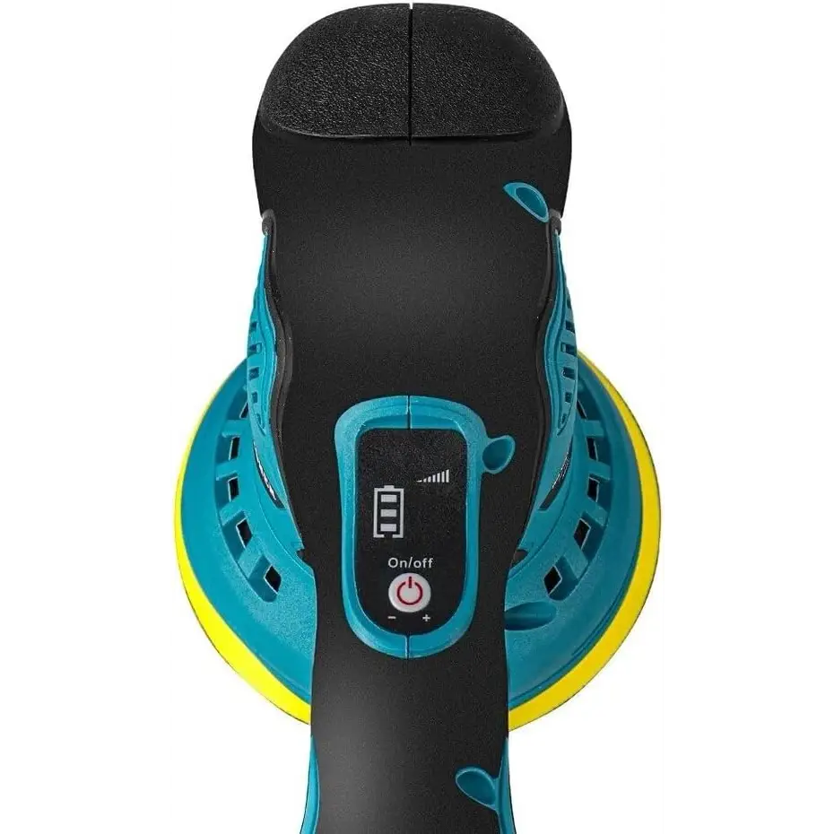 Lucidatrice Auto Orbitale, Kit Professionale con 2 Batterie, Spugna da 125 mm, 8 Velocità Regolabili