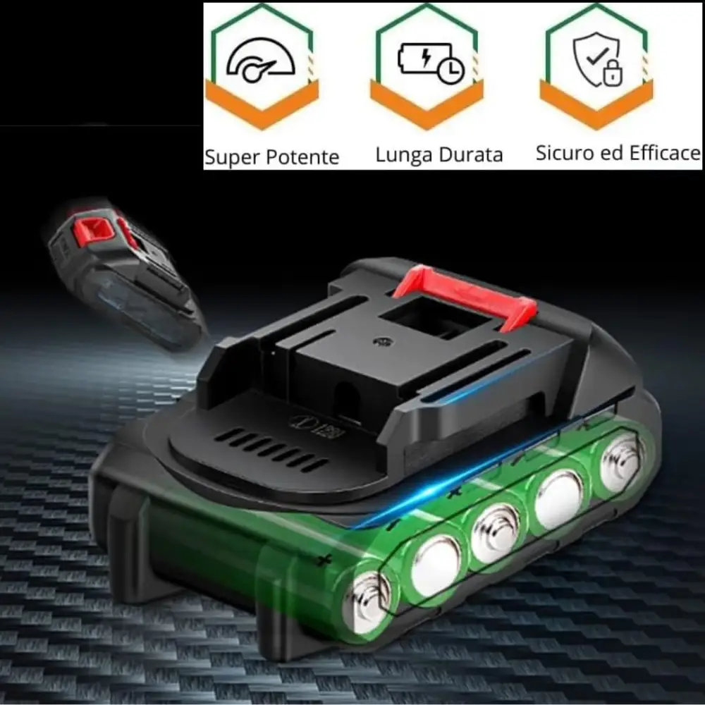 Idropulitrice a Batteria con Mini Soffiatore Incluso, Portatile, 2 Batterie 48V Intercambiabili per Pulizia Versatile e Senza Fili