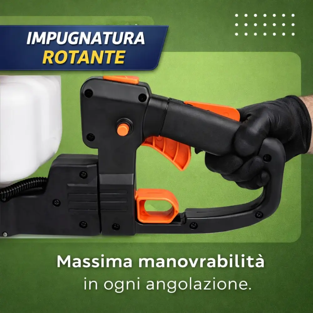 Tagliasiepi a Scoppio 23cc Professionale, Lama 60 cm, Manico Rotante, Leggero e Potente