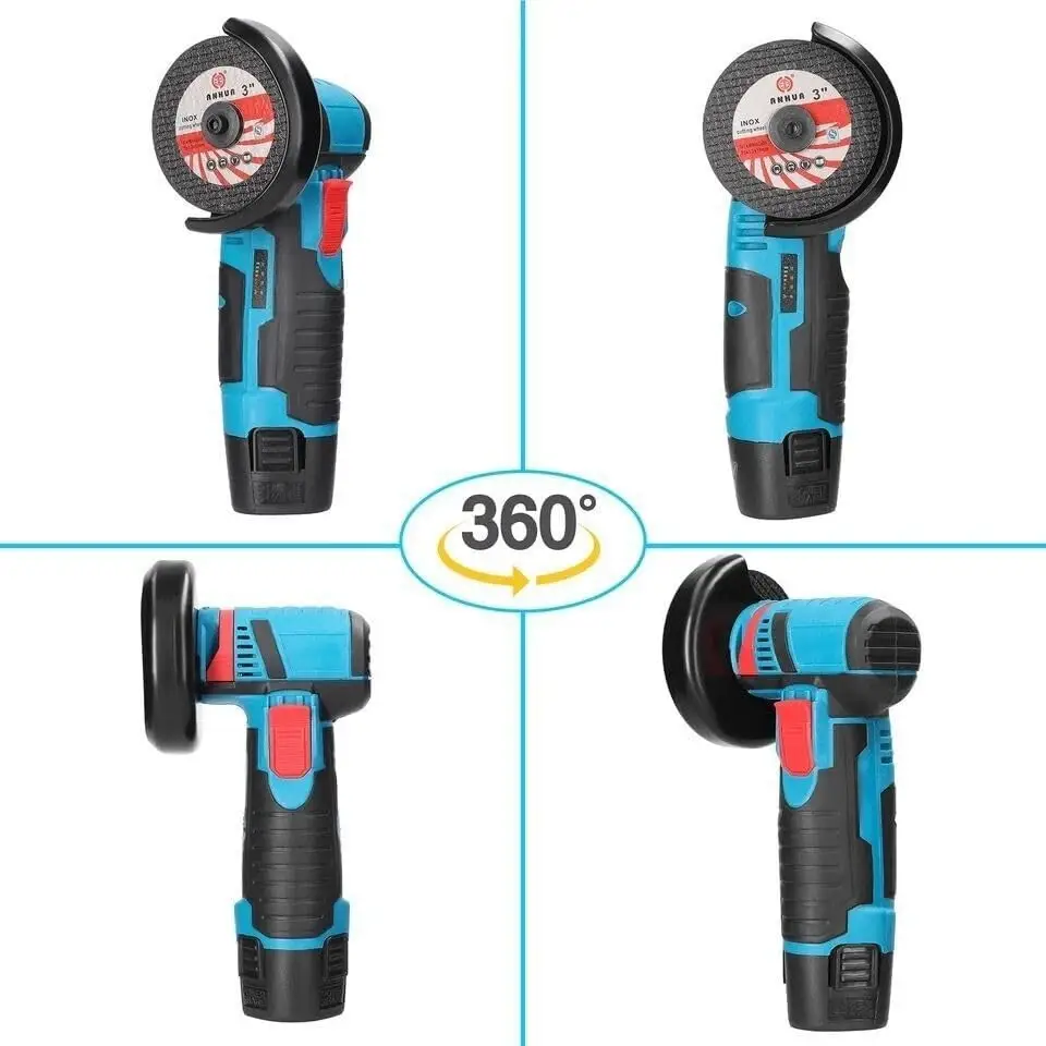 Trapano Avvitatore a Batteria, Mini Smerigliatrice Angolare, Taglierina Elettrica